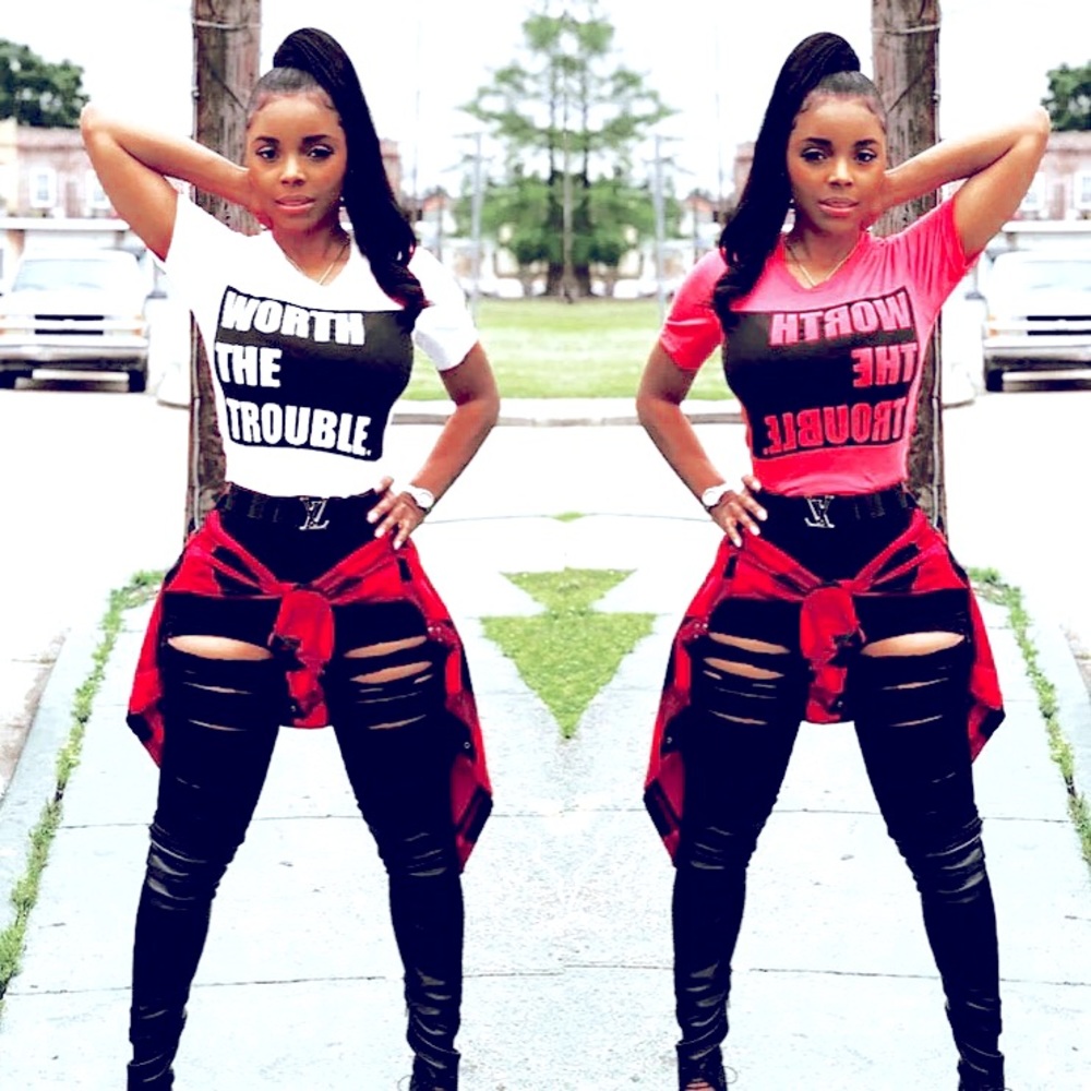 Worth The Trouble Woman’s Custom T-shirt’s